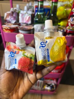 Mini jelly fruit drink
