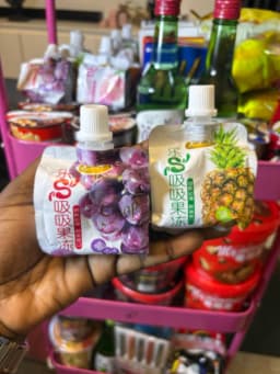 Mini jelly fruit drink